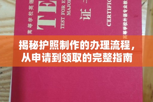 攀枝花揭秘护照制作的办理流程，从申请到领取的完整指南